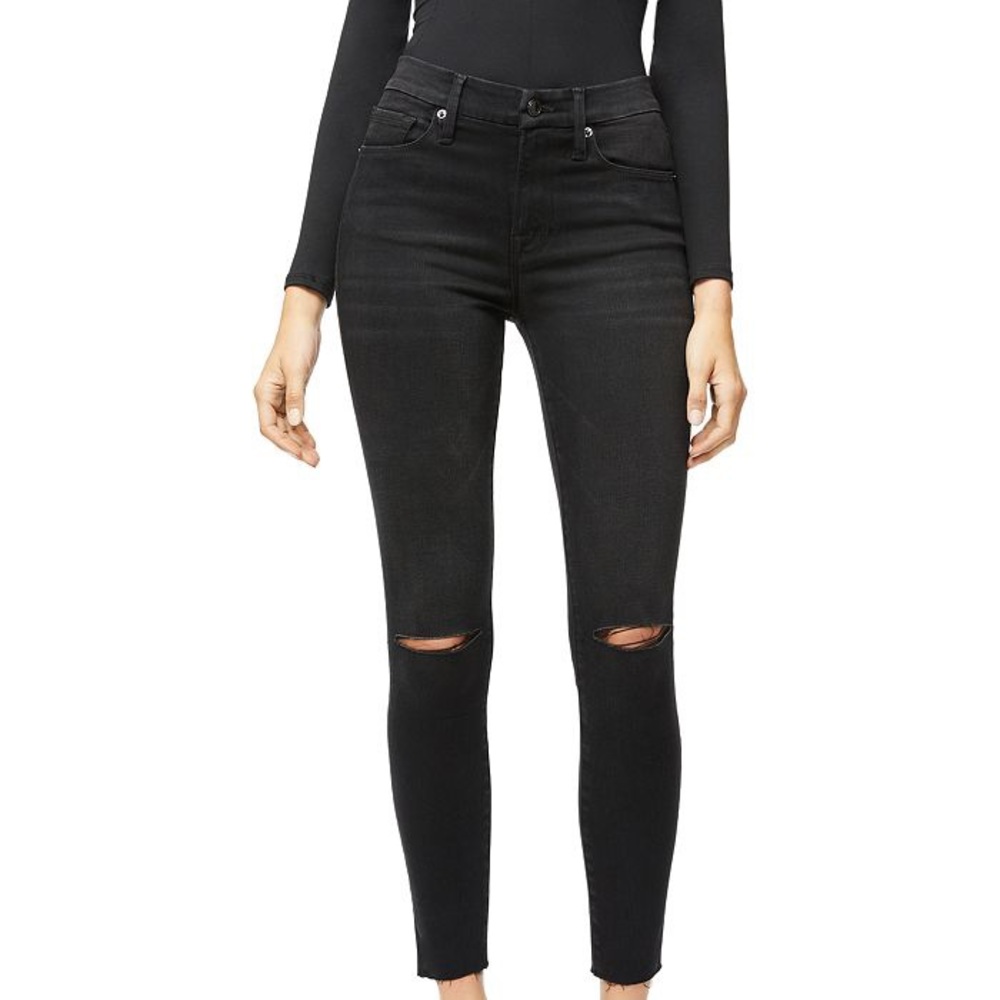 GOOD AMERICAN Good Legs Raw Edge Jeans